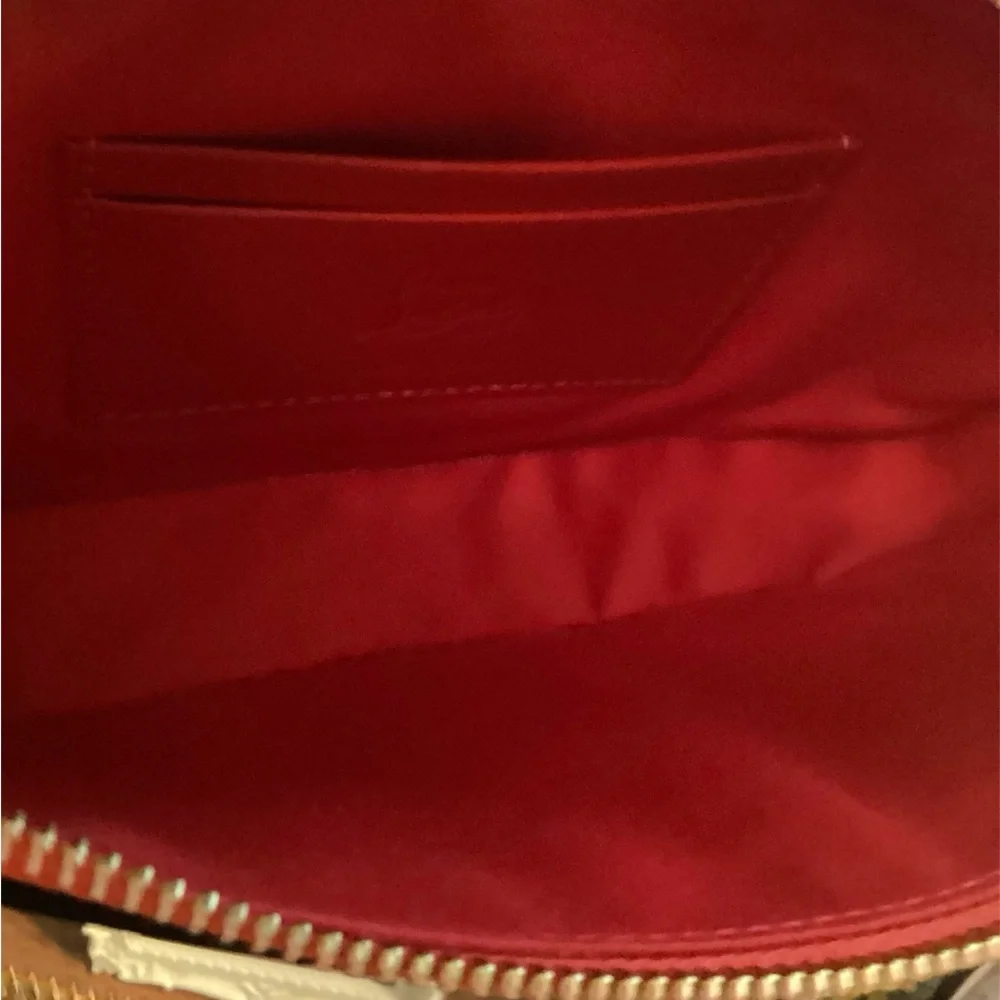 Red Christian Loubationl Studded Women's Bag